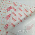 Papel revestido à prova de graxa para hamburguer embrulho de folha de papel